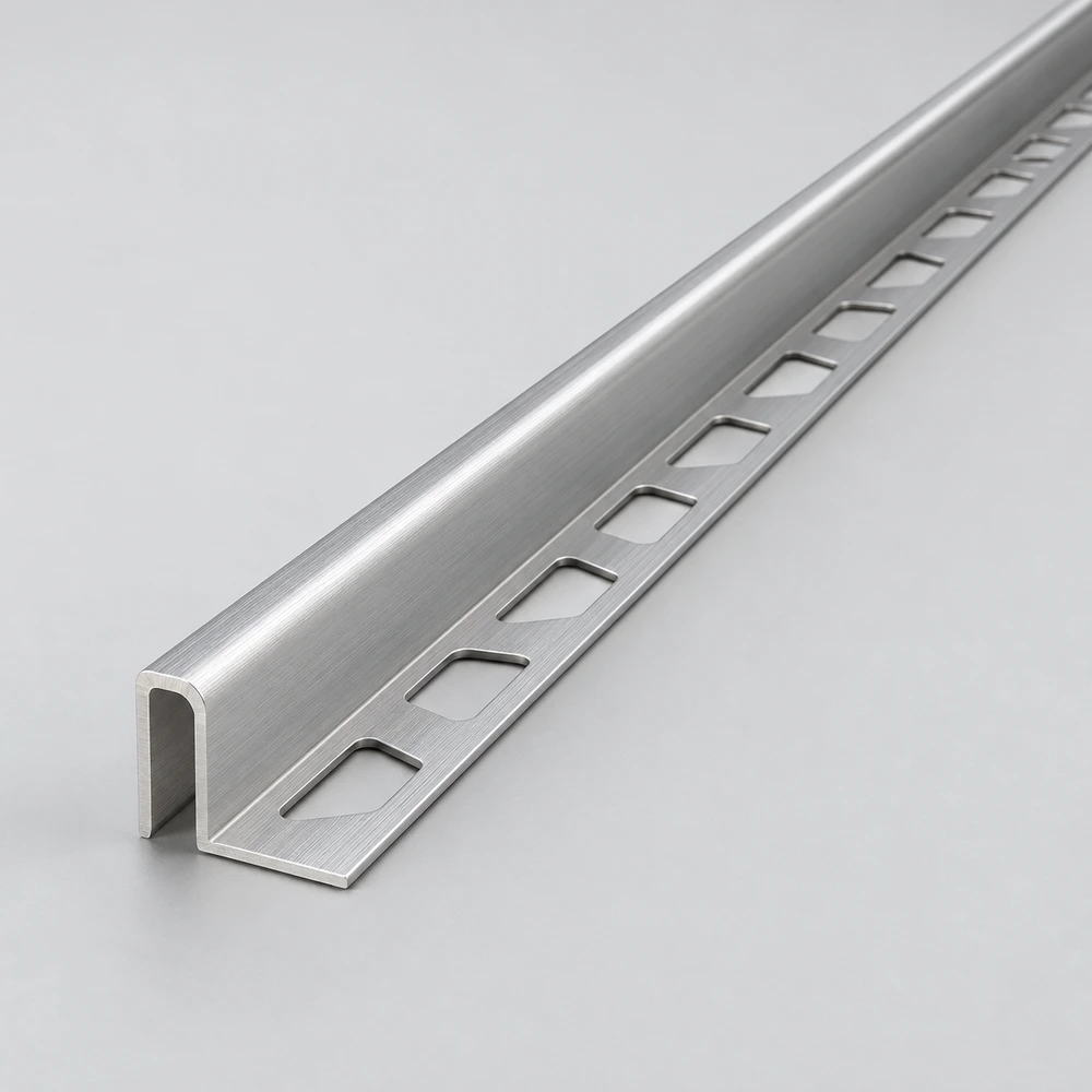 Brushed Aluminium Edge Trim